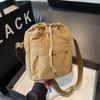 Модная сумка через плечо с завязками, женская, легкая, для отдыха, сумка-ведро, простая, повседневная, сумка-мессенджер для переноски вручную