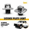 2X CHROME BEZEL License Plate Light Housing For GMC 1985-1990 Chevy S15 Cadillac