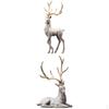 2x Creative Reindeer Figurine Deer Statue Sculpture Craft for Home Bedroom Living Room Desktop Shelf