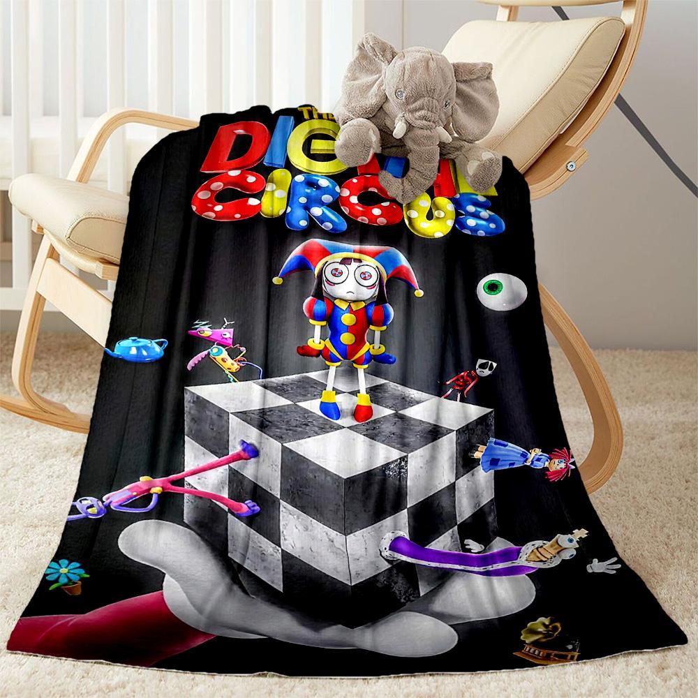 Digital Circus Blanket Soft & Cozy Great for Couch Bedding Office Chair for All Occasions Warmthful Decor Birthday Christmas Gift Blanket