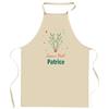 Tablier de cuisine - Joyeux Noël Patrice Cerf - Imprimé en Bretagne - Coton épais résistant - Lavable 40°C