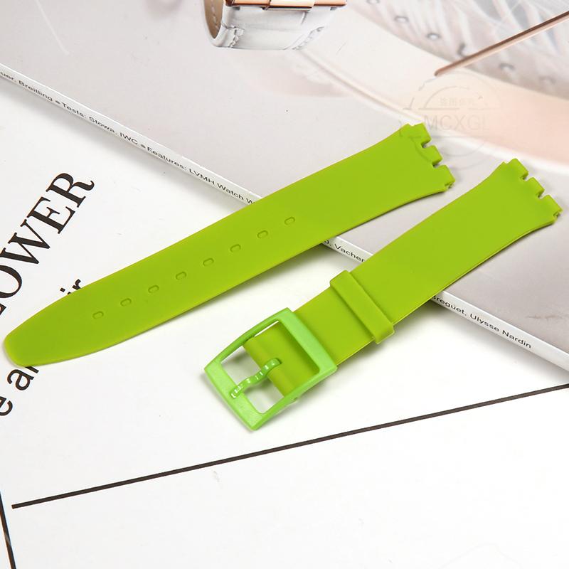 Силиконовый Ремешок Для Swatch SFS103 SFV107 SFN120 SFK397 SFK360 SFK361 Браслет для Часов 16мм Женский Водонепроницаемый Аксессуары для Часов