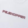 PSSHOPPER Внутренняя футболка из премиального хлопка с большим логотипом [Белый]
