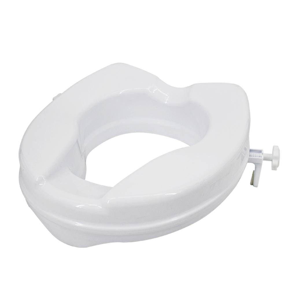 Raised Toilet Seat with Lid 300 Lbs Heavy Duty Elevated Toilet Seat with Tightening Clamps Raised