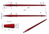 Ząb Ładowacza Uniwersalny Czerwony Prosty L- 810 Mm Zastosowanie 5193-Ft1N Tur Waryński W9132-810P