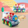"Magical" Interactive Transparent Train Toy With Lights, Music & 360° Movement - Perfect Christmas Gift For Youngsters Ages 3-6