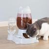 Cat Automatic Press-type 2-in-1 Feeder Water Dispenser Large-capacity Feeder Not Wet Mouth Automatic Drinking Fountain Cat Acc
