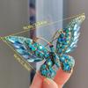 Rhinestone Butterfly Shape Brooch Corsages Decoration Gift for Women Girls