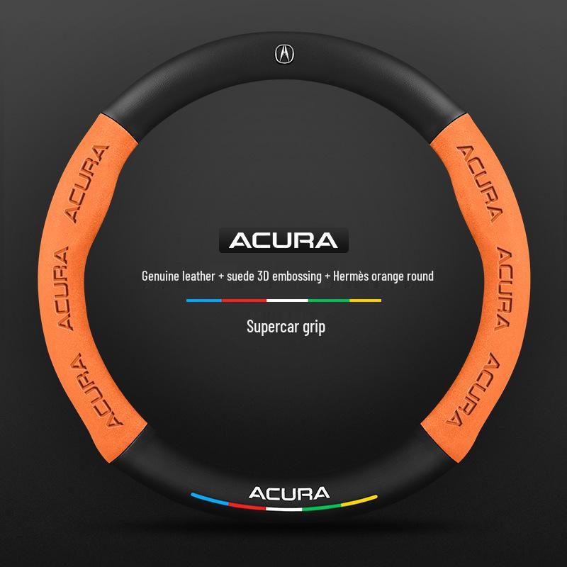 Acura CDX 2016-2021 Ultra-Thin Carbon Fiber Suede Leather Steering Wheel Cover