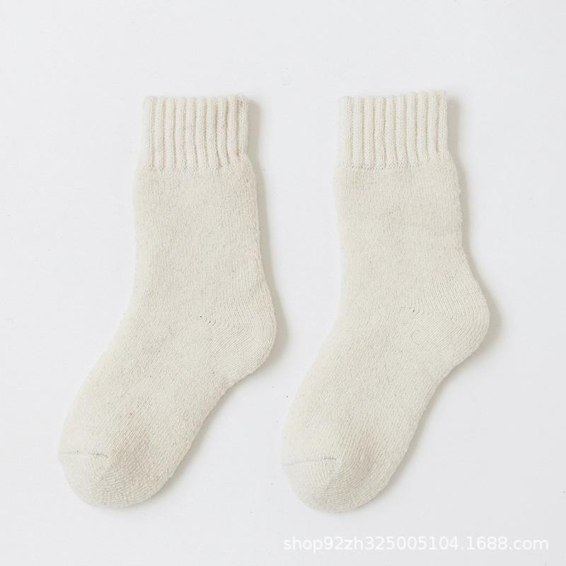 Детские толстые шерстяные носки — теплые, с бархатной подкладкой, для осени и зимы, подходят для мальчиков и девочек