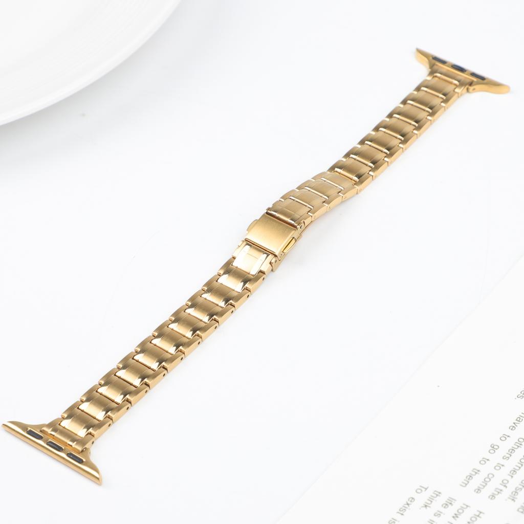 Slim Stainless Steel for Apple Watch band 40mm 44mm 46mm 49mm 38mm 41 42 45mm Metal Bracelet iWatch series 10 9 se Ultra2 strap