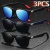 3 Модные ретро квадратные очки для мужчин и женщин, для рыбалки, путешествий, прямоугольные солнцезащитные очки для мужчин и женщин