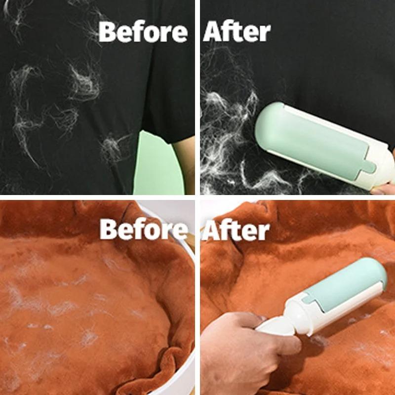 Pet Hair Remover Reusable Pet Lint Roller Brush Multi-purpose Sofa Clothes Hair Sticker Roller Sticker Lint Remover