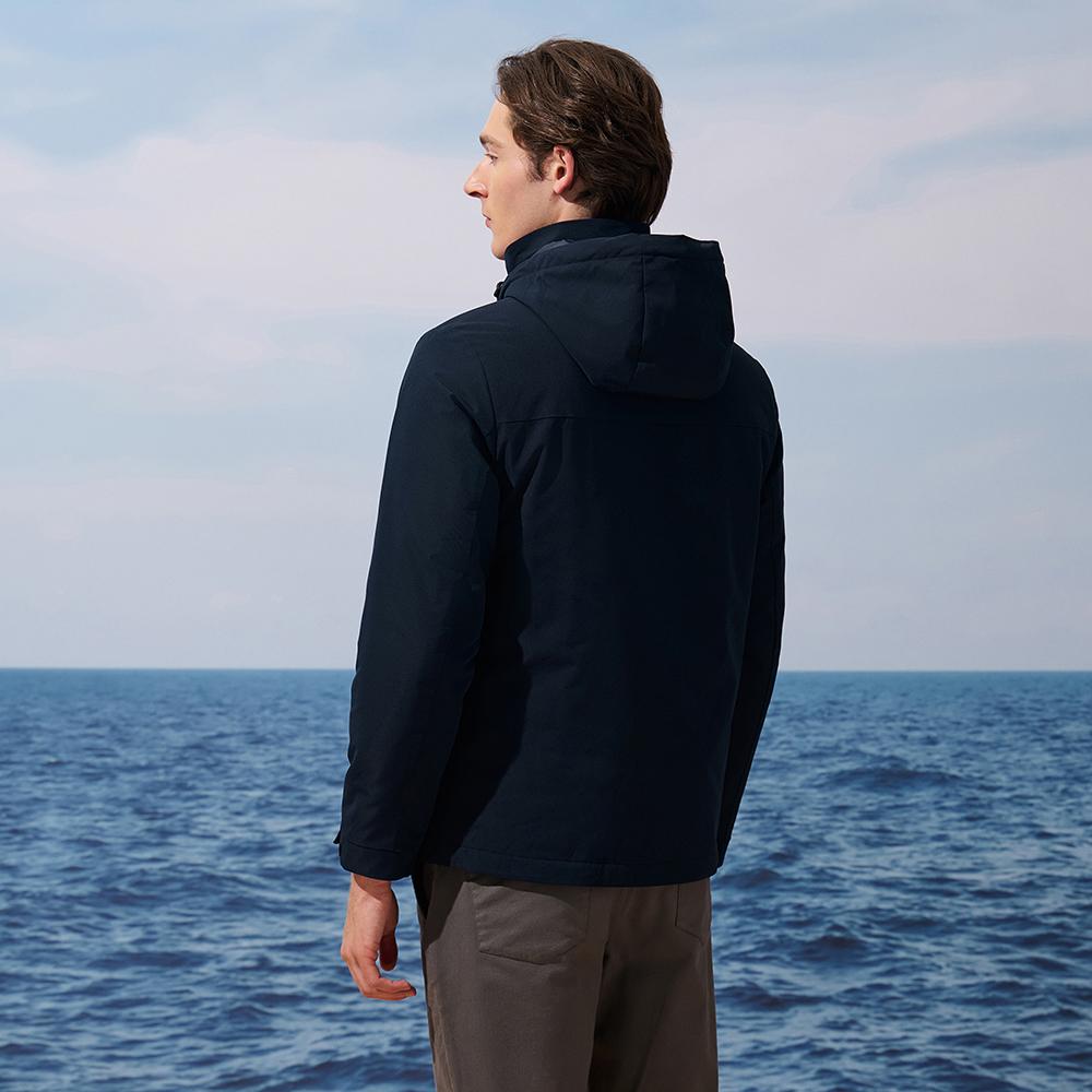 NAUTICA Puffer Jackets Men's Detachable Hood Moderate Puffer Jacket 001-JO5315