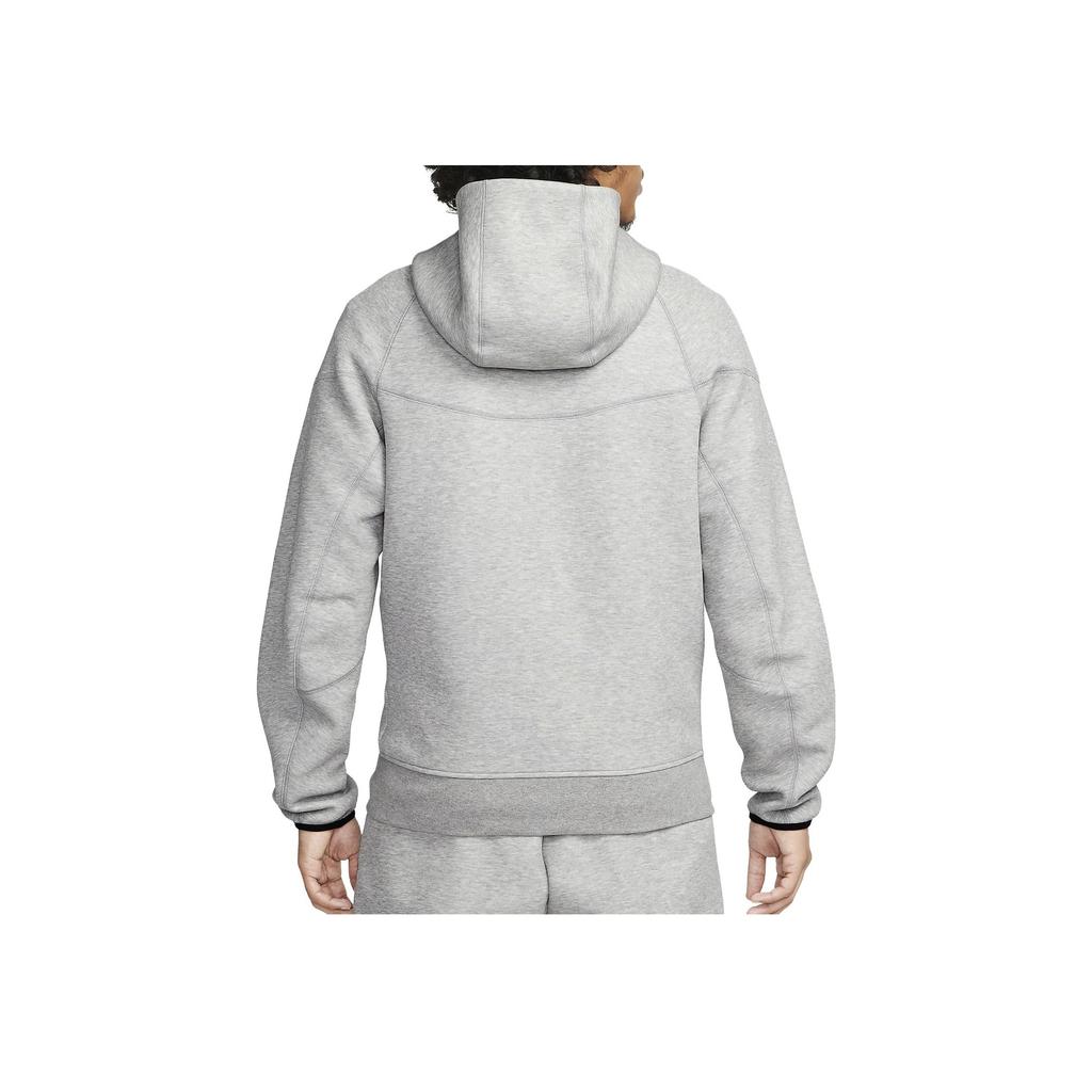 Nike Спортивная флисовая ветровка Windrunner с капюшоном на молнии темно-серого цвета/черного цвета для мужчин FB7921-063