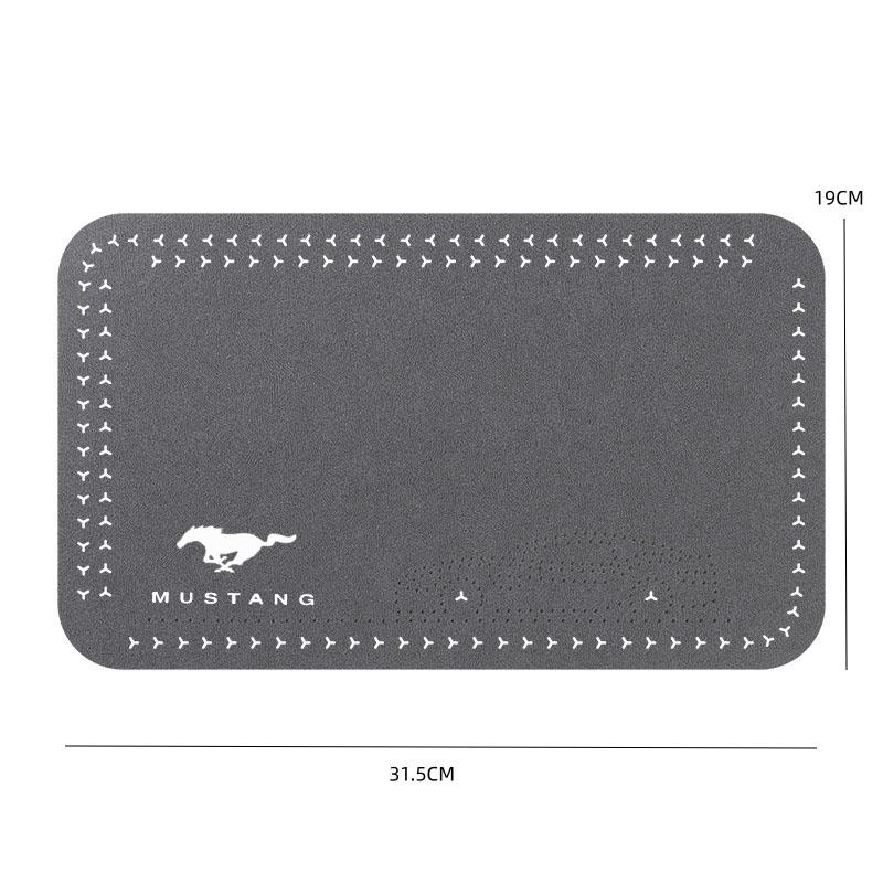Leather Car Armrest Mat Universal Interior Auto Armrests Storage Box Mats For s9 Mustang GT SHELBY Auto Accessories s9