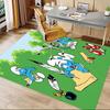 1pc Smurfs Forest Carpet for Playroom Bedroom Living Room Sofa Home Decor,kids Game Area Rug Non-slip Floor Mat Y72398