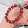 Ice Transparent High Quality Natural Chalcedony Green Agate Basic Commuter Bracelet Bracelet