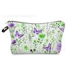 Butterfly printing makeup bag, nail polish storage bag, washable toilet bag for daily travel