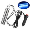 12V Lighter Adapter Car-Styling Auto Atmosphere Lamps 2pcs Car LED Dash Floor Foot Strip Light Interior Decorative Lamp