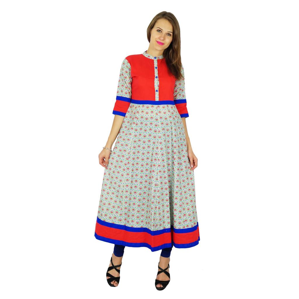 Phagun Indian Designer Kurta Women Bollywood Ethnic Kurti Cotton Tunic Dress