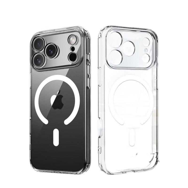 Прозрачный магнитный чехол для iPhone 17 Pro Max с точным вырезом и полным покрытием для фотографии