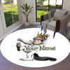 Wild Kingdom Custom Name Round Area Rug Carpet Rug For Living Room Bedroom Sofa Playroom Decor Nonslip Floor Mat