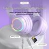 Светящиеся Bluetooth 5.3 Наушники с Кошачьими Ушками и Слотом для Карты для Игр и Онлайн-Занятий