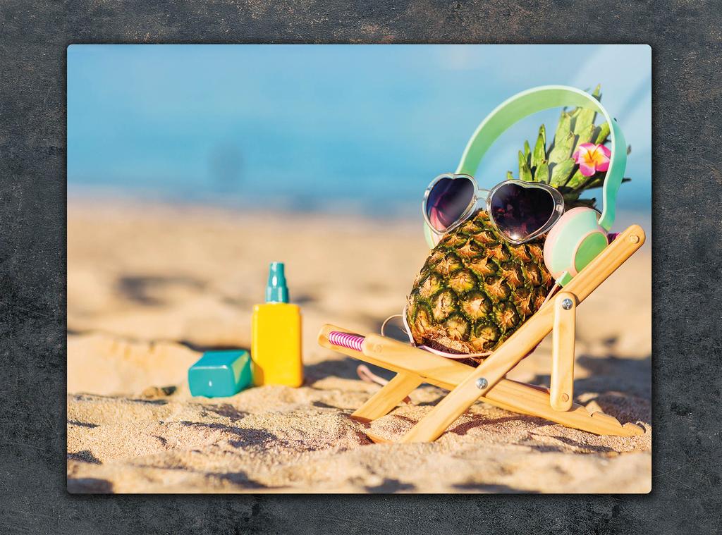 SZKLANA DESKA DO KROJENIA 52x40 ANANAS