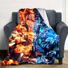 1pc Kamado Tanjiro Blanket, Gift, for Men and Women, Soft Blanket, Good for Sofa Bed Couch Travel, Lightweight Flannel Blanket