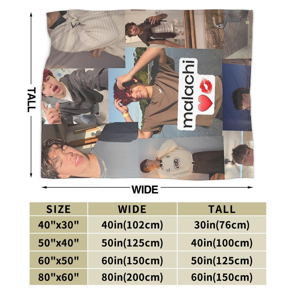 Popular Malachi Barton Tour Blanket Soft Warm Fluffy Plush Throw Blanket For Couch Chair Sofa Bed Flannel Bedspread Bed Cover