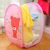Foldable Laundry Basket Freestanding Reusable Cartoon Animal Design Clothes Storage Bag Household Supplies