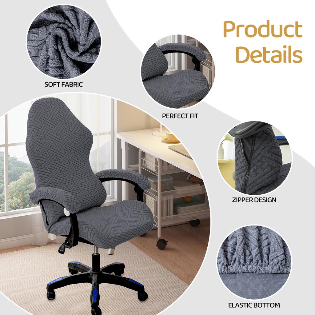 Thick Jacquard Gaming Chair Cover Universal Elastic Office Computer Chair Cover Racing Game Chair Cover with Armrest Cover