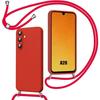Protective Case - BOOLING - for Samsung Galaxy A26 5G - Liquid Silicone - Red - Shockproof