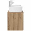 Bathroom Furniture Set 3 pcs Artisan Oak 129 x 44.5 x 80 cm