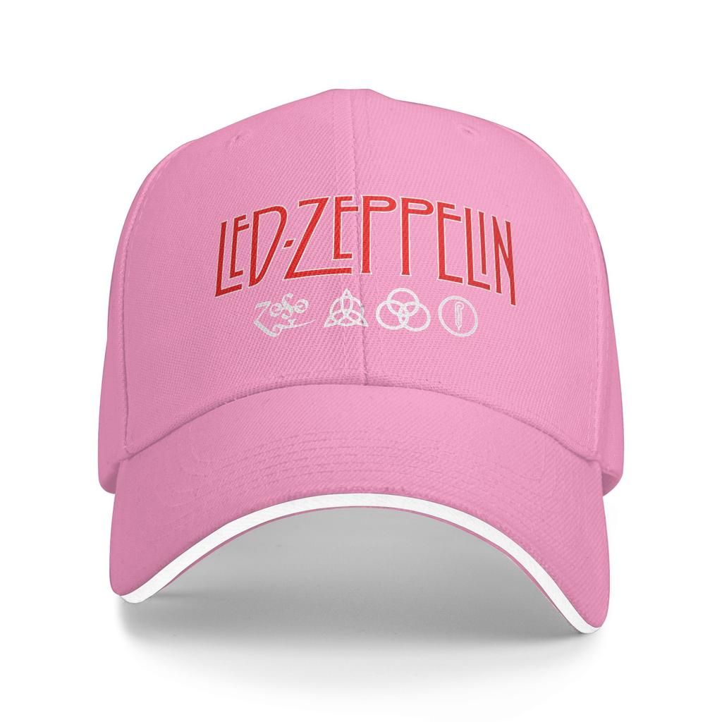 Кепка-бейсболка Led Zeppelin US Tour 1975 y2k Ретро Унисекс Подростки Тракер Кепка от солнца Для улицы Спортзал Бейсболки
