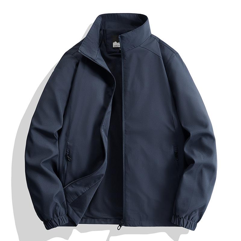 Soft Shell Mountaineering Without Hat Stand-up Collar Jacket Men's Spring and Autumn Outdoor Slim Jacket Tooling Jacket