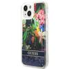 Guess Guhcp14Mlflsb Iphone 14 Plus / 15 Plus 6.7 Niebieski/Blue Hardcase Flower Liquid Glitter