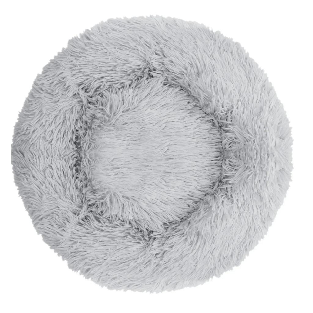 40 см круглая кровать для домашних животных для большой собаки, супер мягкая кровать для кошки, длинный плюшевый домик для собаки среднего размера, зимние теплые коврики для сна