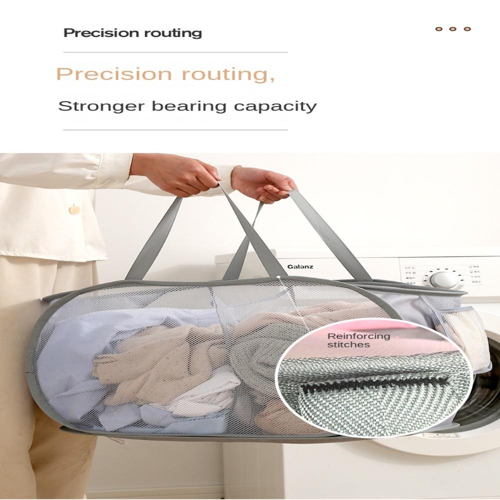 Полая складная корзина для белья с ручкой, корзина для хранения одежды и игрушек, для дома, ванной комнаты