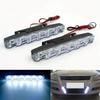 2PCS 6 LED Universal Light Car LED 12V Auto White Light Auto Strip For Car SUV Sedan Coupe Vehicle Motorcycle SUV ATV Tractor Bo