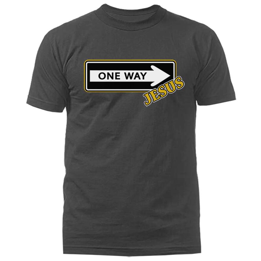 Jesus One Way Christian Religious God Bible Church Jesus Christ T-shirt