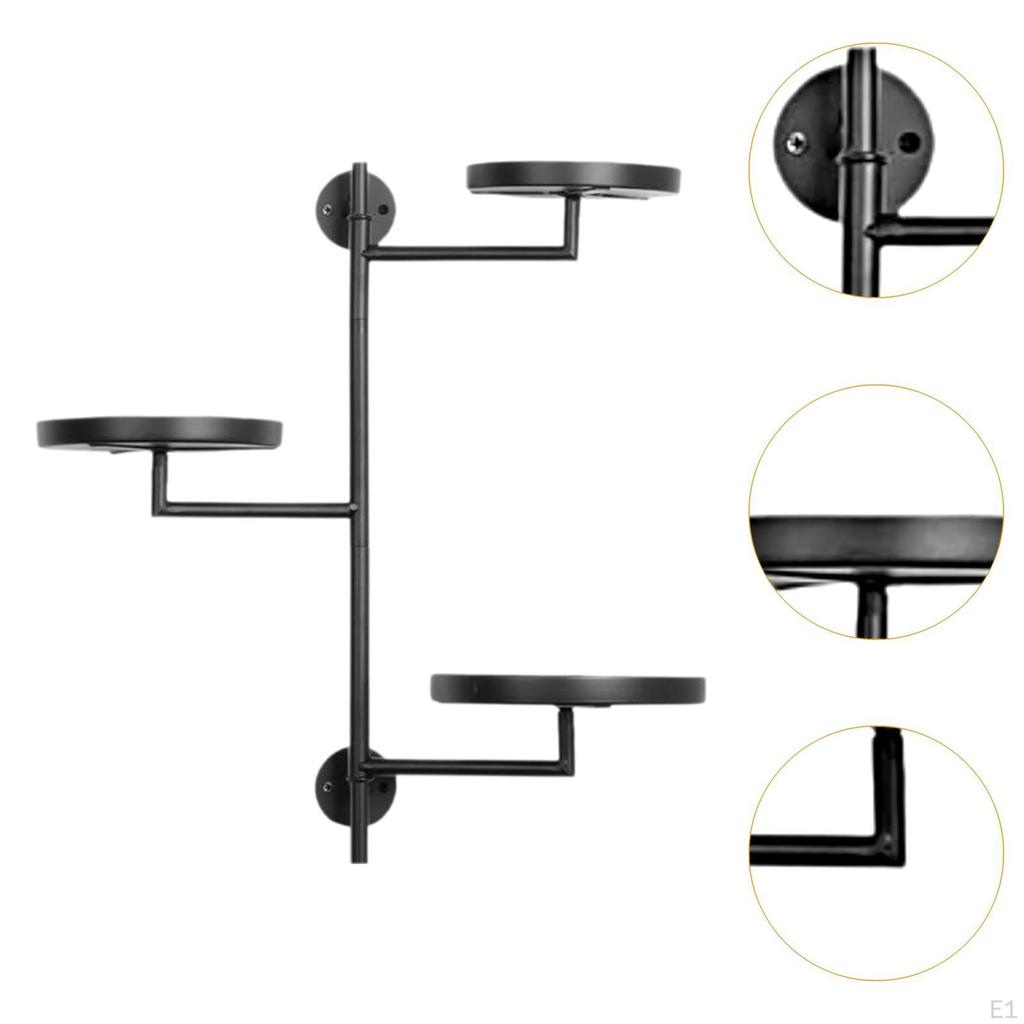 Rotating Window Plant Shelf Foldable Rust Resistant Folding Display Tiered Planter