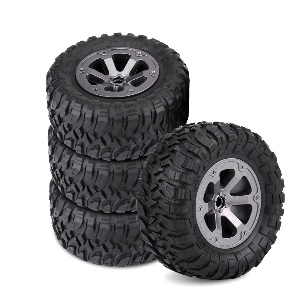 4pcs Set 1:16 Crawler Tires Rubber Tyres RC Accessory Remote Control Militaty Car Part