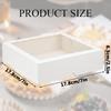 15 шт. Белых коробок для сладостей с окном, подарочная упаковочная коробка для свадеб, дней рождения, праздничных вечеринок, мероприятий по вручению подарков, тематических мероприятий, подарочные коробки