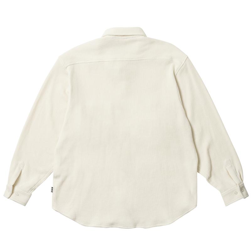 Palace Рубашка вафельная Off White унисекс топы кремовый P26SHT030
