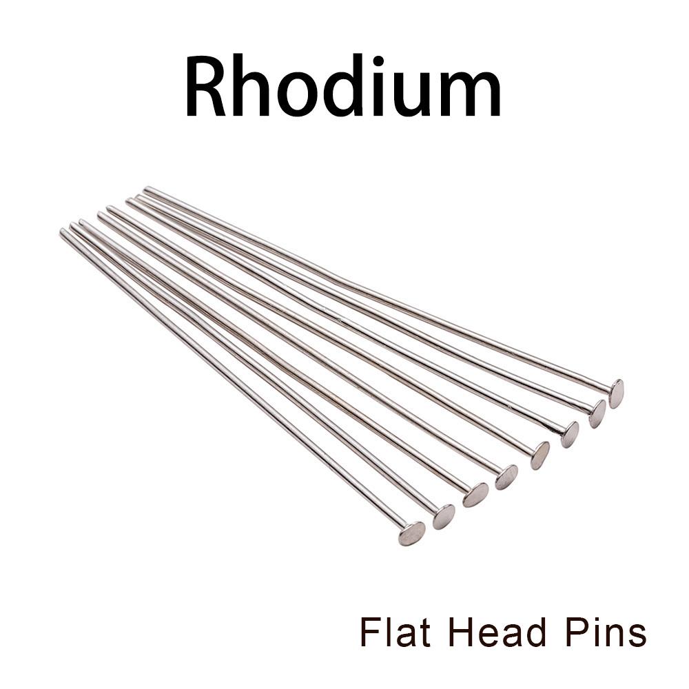 200Pcs/lot 10-50mm Flat Head Ball Head Eye Head Pins Connectors For Necklace Pendant DIY Jewelry Making Accessories Supplies