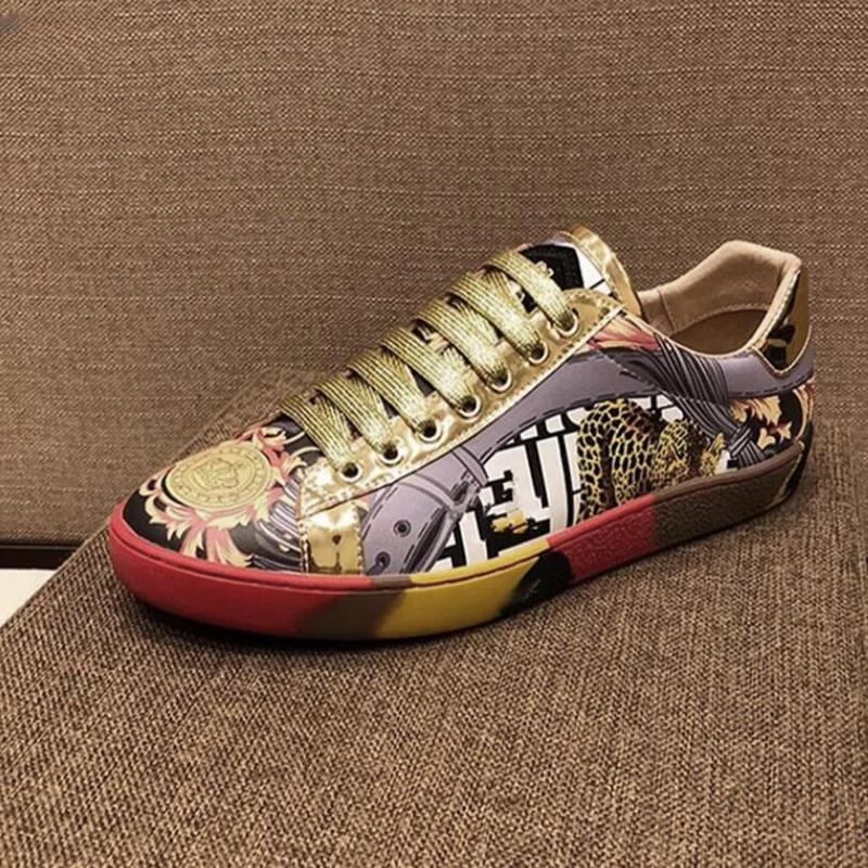 Fashion Mens Leather Male Men's Shoes Men Sneakers Shoes for Men Luxury Designer Loafers Platform Men Leather Man Shoes