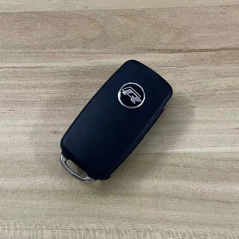 YKPSC1 Car Key Stickers Auto Control Keychain Emblem Accessories For Volkswagen VW R-line GTI R Polo Golf Passat Magotan Tiguan Jetta