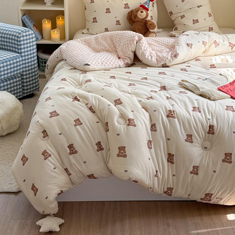 Детское вязаное одеяло для осени и зимы, толстое плюшевое, мультяшное постельное белье, одеяло, удобное, мягкое, теплое, необходимое для детской кроватки